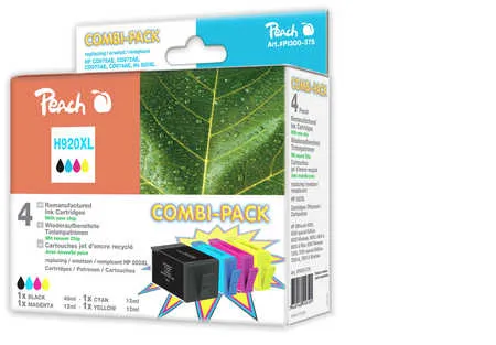Peach Multipack  avec puce, compatible avec
 No. 920XL, C2N92AE  HP OfficeJet 6500 Wireless