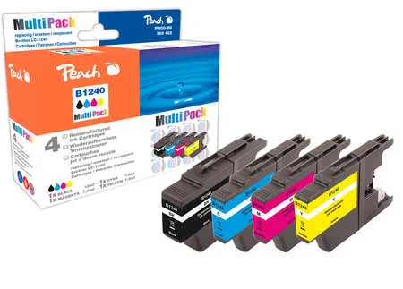 Peach  Multi Pack, compatible avec
 LC-1240VALBP Brother DCPJ 725 DW