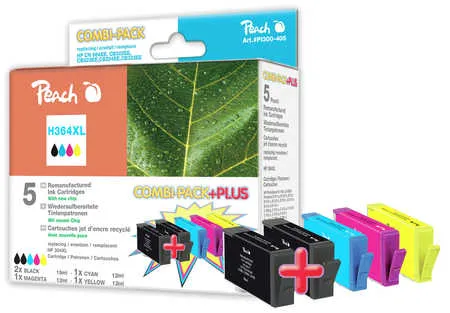 Peach Multipack Plus  avec puce compatible avec
 No. 364XL, J3M83AE HP PhotoSmart Premium Fax