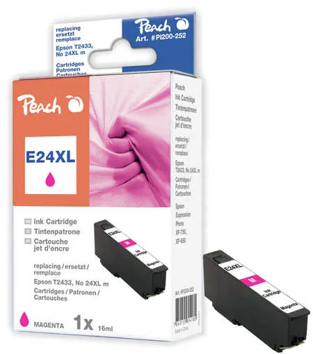 Peach Cartouche d'encre  HY magenta, compatible avec
 No. 24XL m, C13T24334010 Epson Expression Photo XP-950