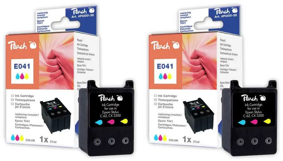 Peach  Twin Pack cartouche d'encre coleur, compatible
 T041C*2, C13T04104010 Epson Stylus CX 3200
