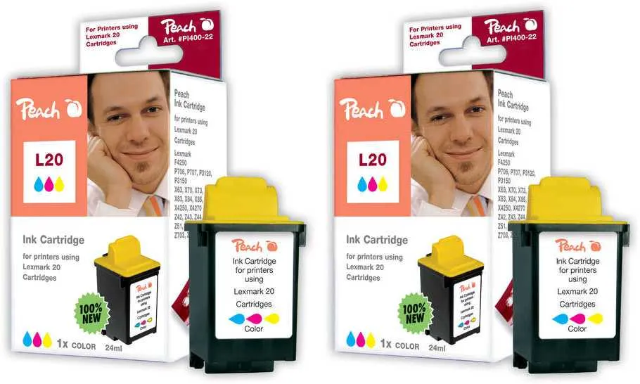 Peach  Double Pack tête d'impression couleur, compatible avec
 No. 20C, 15M0120 Samsung SF-4750