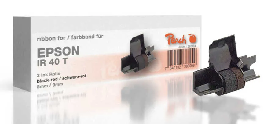 Peach Ribbon cartridge compatible to Epson IR 40, black/red, Gr745, 2 Ink Rolls, 5-Pack HP Color LaserJet Pro MFP 3300 Series